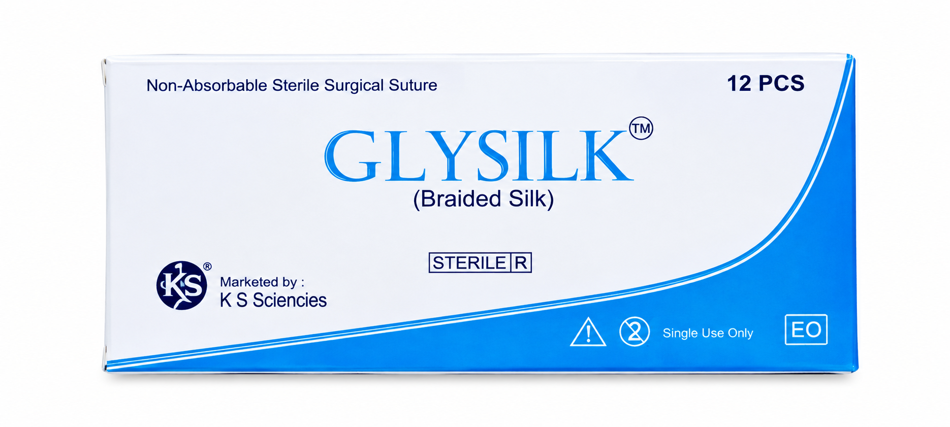 Glysilk Suture  needle Reverse Cutting 3/0