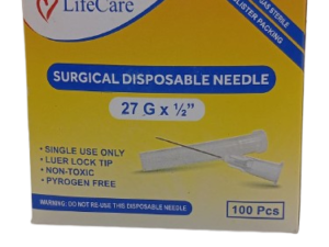 Surgical Disposable Needle (27G x 1/2 ) 100Pc/Pk - China