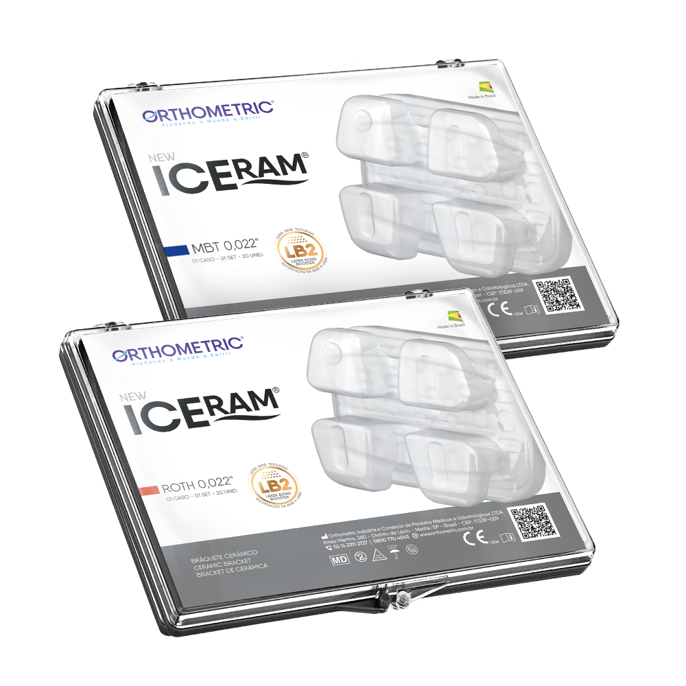 NEW ICE CLEAR - CERAMIC BRACKET ROTH 0.022